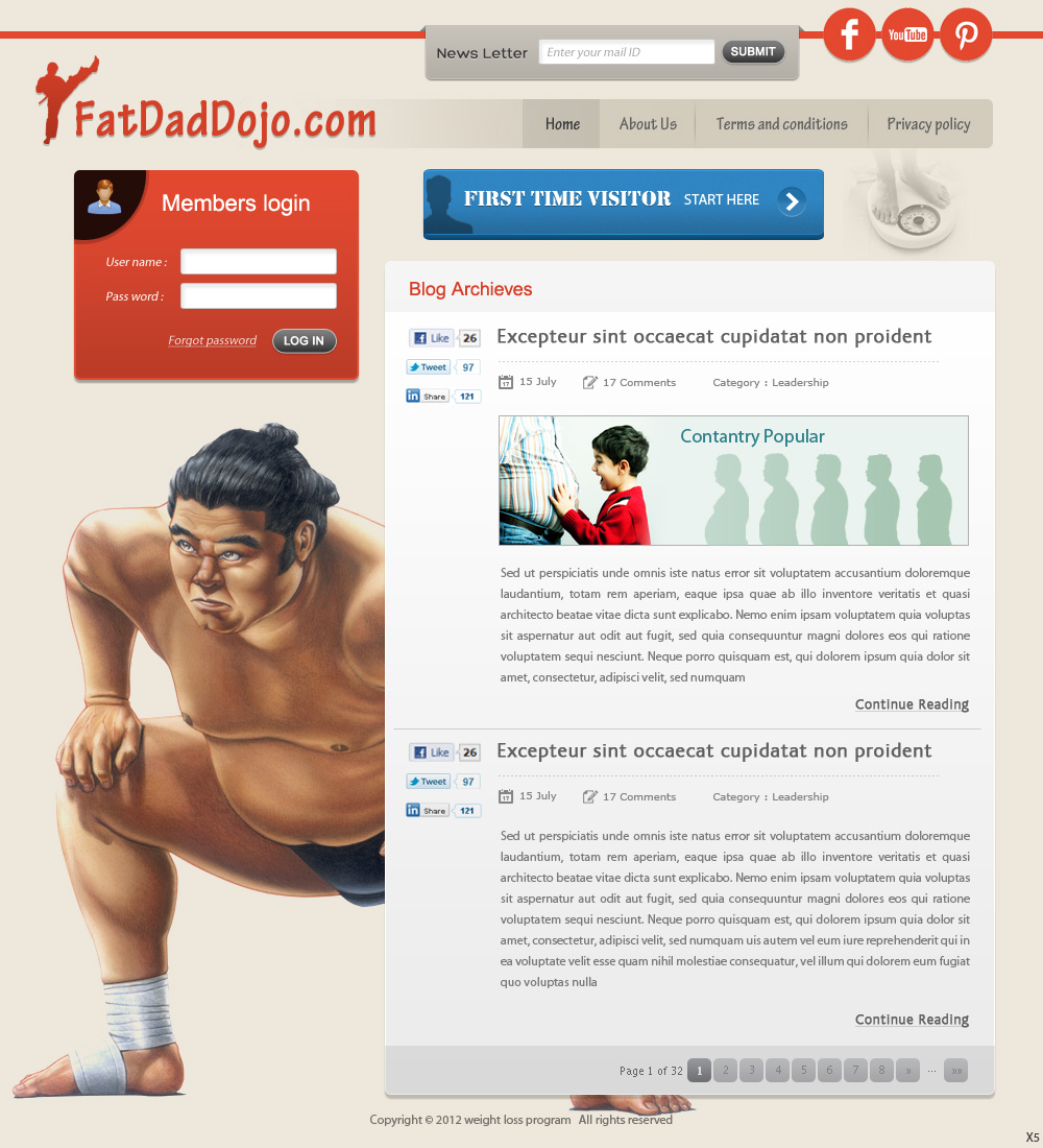 Wordpress Design by pb for this project | Design #717470