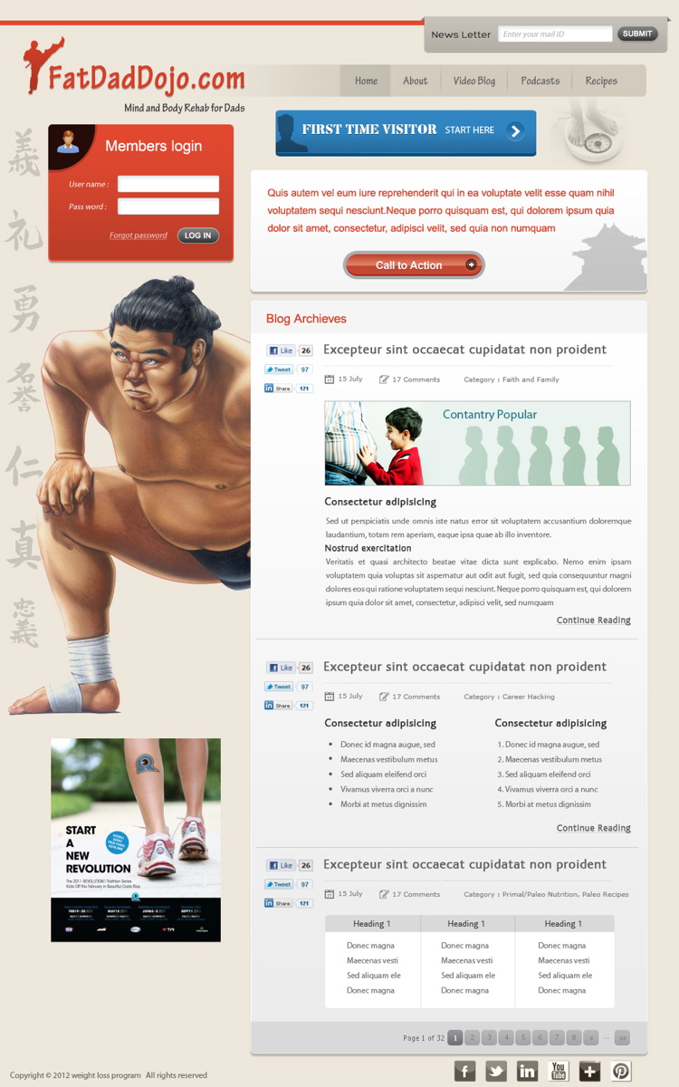 Wordpress Design by pb for this project | Design #718109
