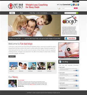 Wordpress Design for Dads Weightloss  membership site | Diseño Wordpress por OM