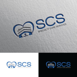 The logo text should include the SCS which stands for Specialty Care Services | Logo Design by Rii