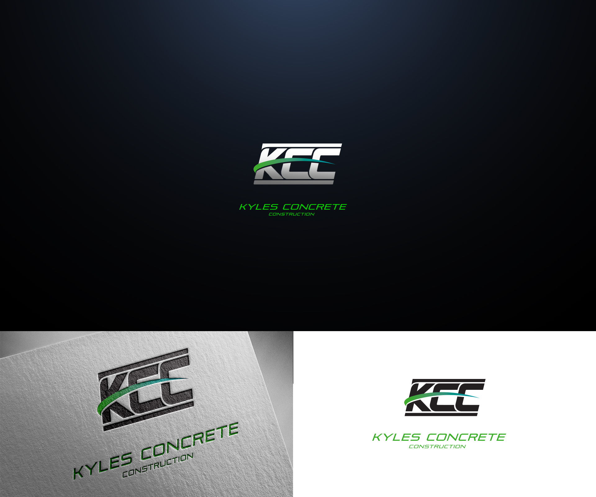 Logo Design by Alex Petersen for Kyle’s Concrete  Construction LLC | Design #22860282