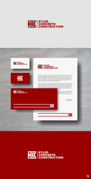 Logo Design by RickyThuo for Kyle’s Concrete  Construction LLC | Design #22873087