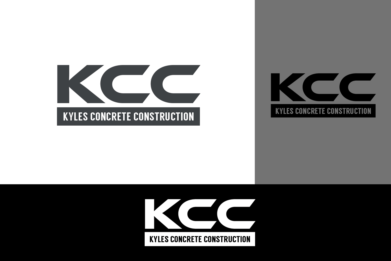 Logo Design by ivo_i_ivanov for Kyle’s Concrete  Construction LLC | Design #22867763