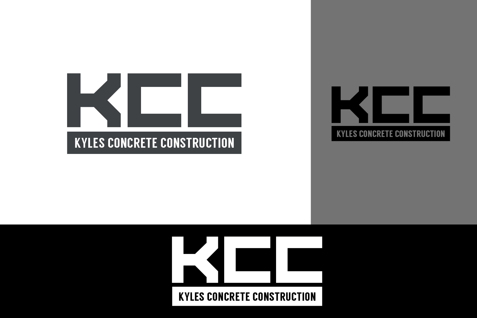 Logo Design by ivo_i_ivanov for Kyle’s Concrete  Construction LLC | Design #22867770