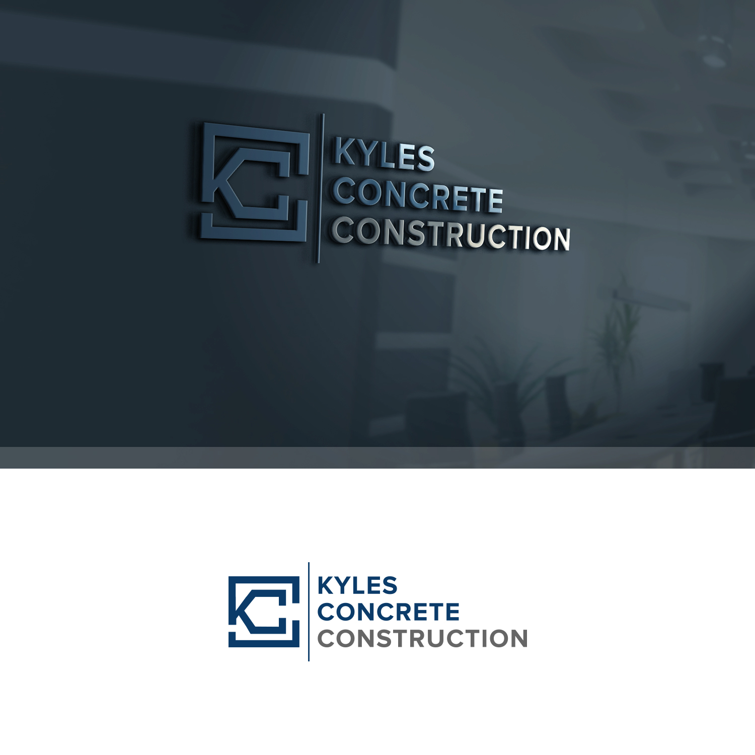 Logo Design by Maxo-Biz for Kyle’s Concrete  Construction LLC | Design #22861733