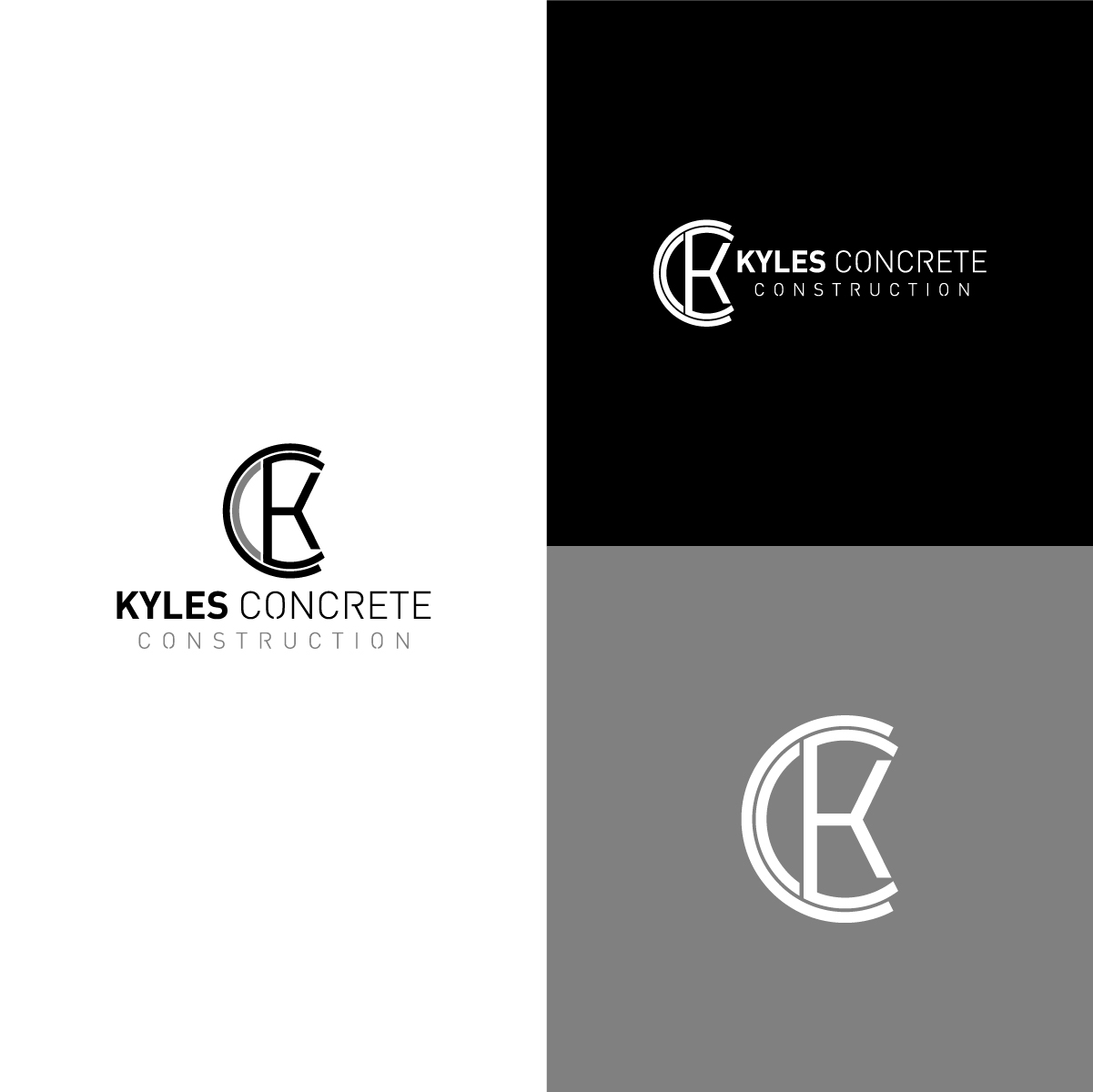 Logo Design by MuhammadHussnain for Kyle’s Concrete  Construction LLC | Design #22904022
