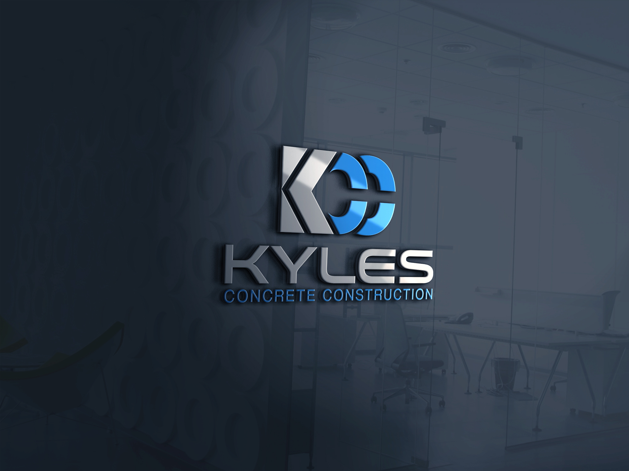 Logo Design by Maria Graphics™ for Kyle’s Concrete  Construction LLC | Design #22900951