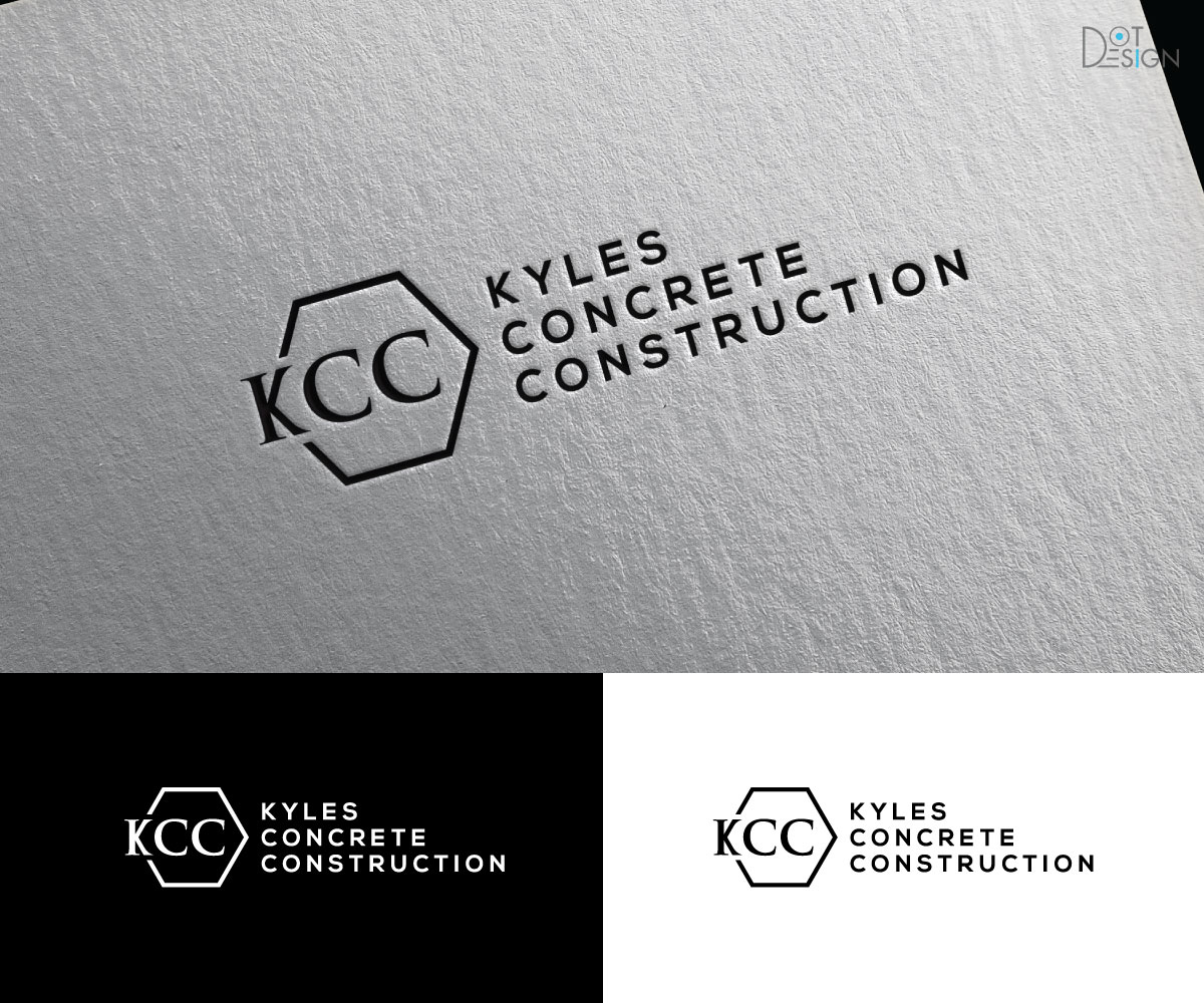 Logo Design by Dot Design 3 for Kyle’s Concrete  Construction LLC | Design #22860414