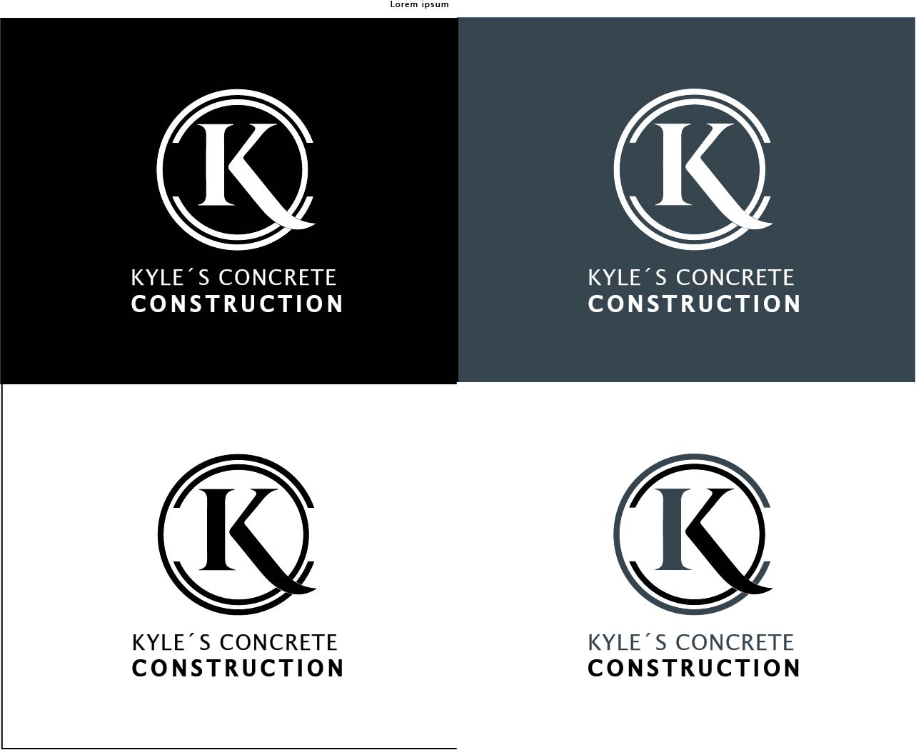 Diseño de Logo por Esteban Baracaldo para Kyle’s Concrete  Construction LLC | Diseño #22925106