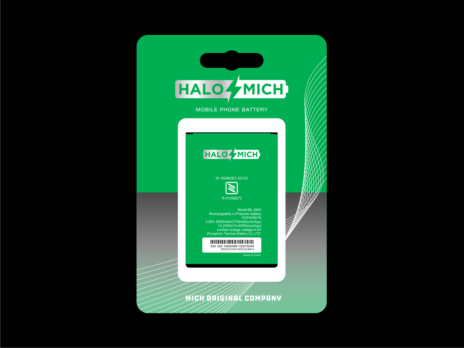 Logo Design by R16 for MICH ORIGINAL BATTERY COMPANY | Design #22882735