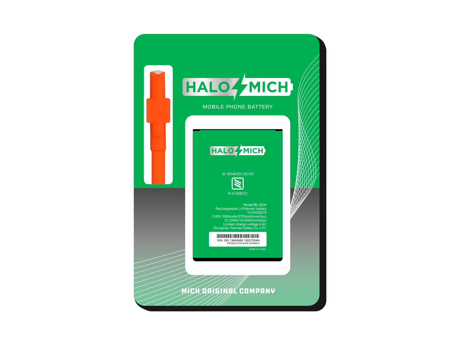Logo Design by R16 for MICH ORIGINAL BATTERY COMPANY | Design #22897806