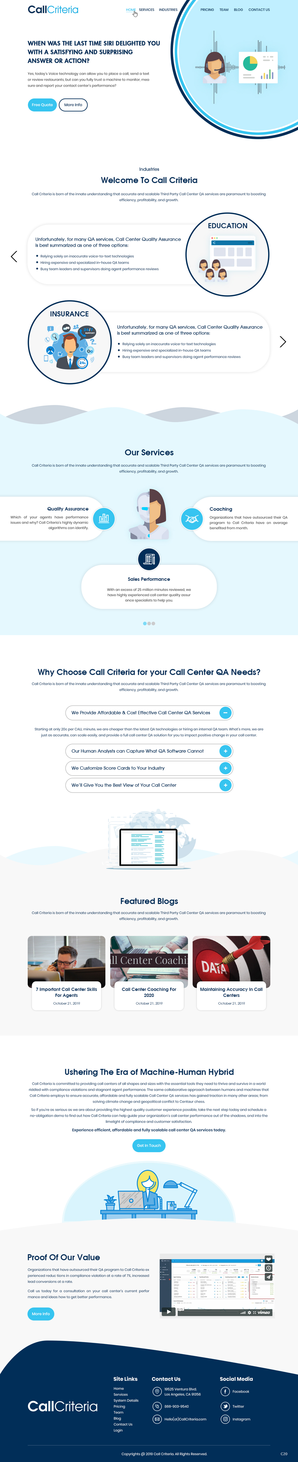 Wordpress Design by pb for Call Criteria | Design #22872345