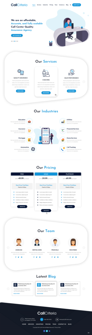 Wordpress Design by pb for Call Criteria | Design: #22872346