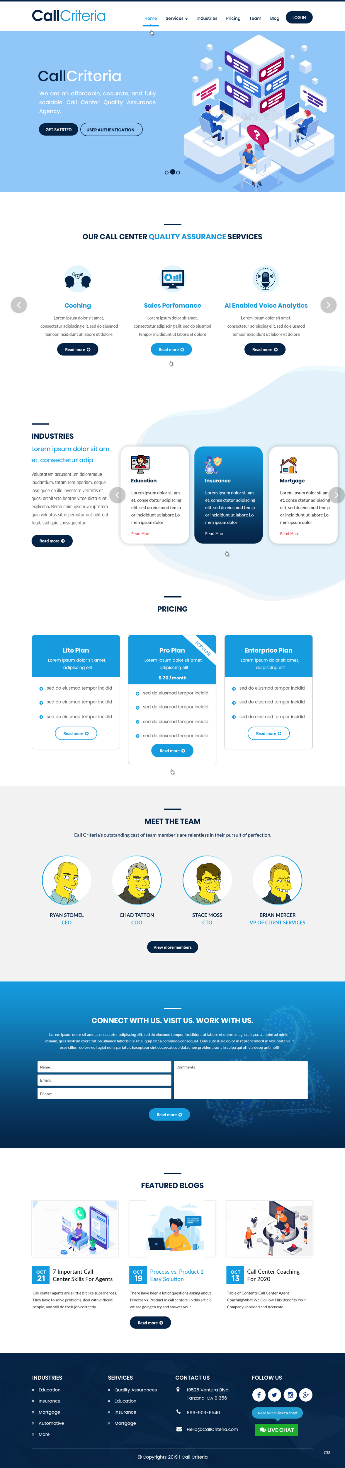 Wordpress Design by pb for Call Criteria | Design #22872356