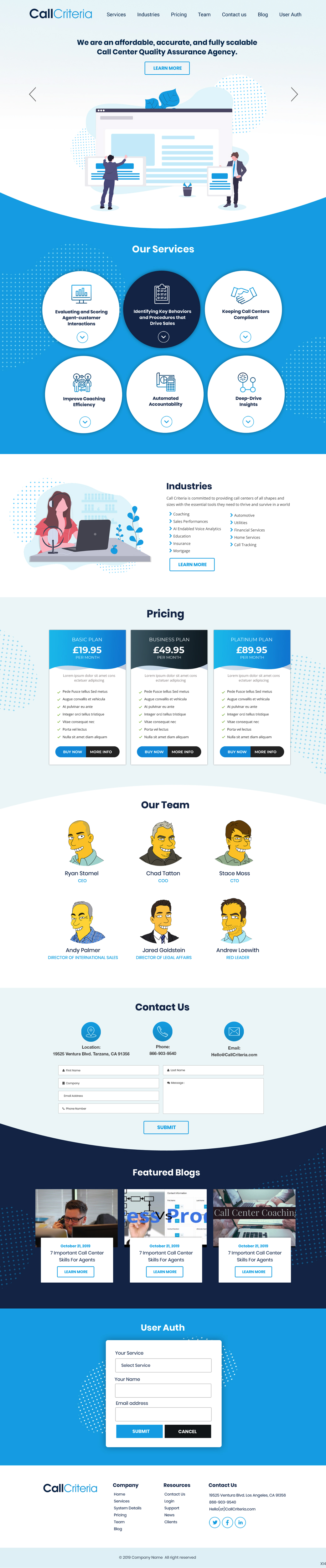 Wordpress Design by pb for Call Criteria | Design #22872359