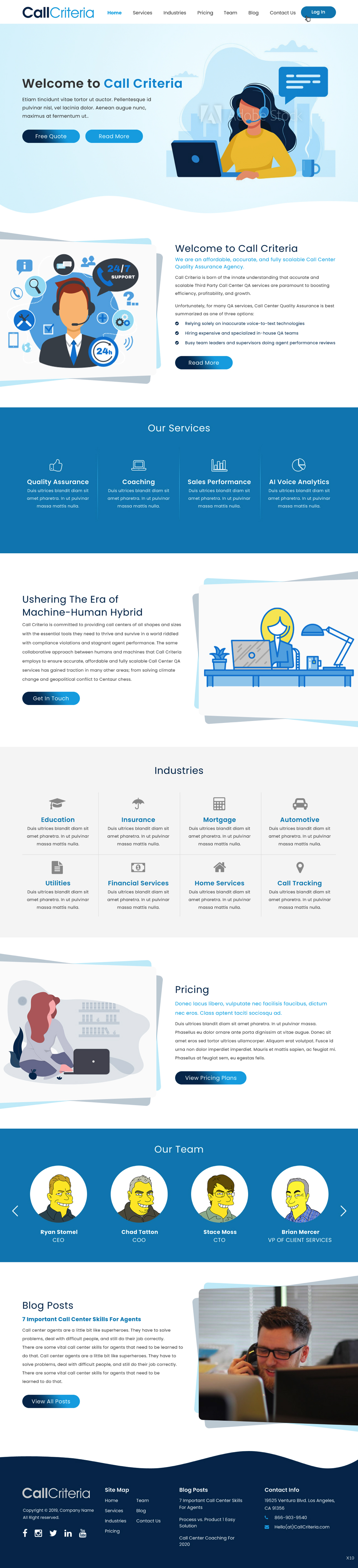 Wordpress Design by pb for Call Criteria | Design #22872360