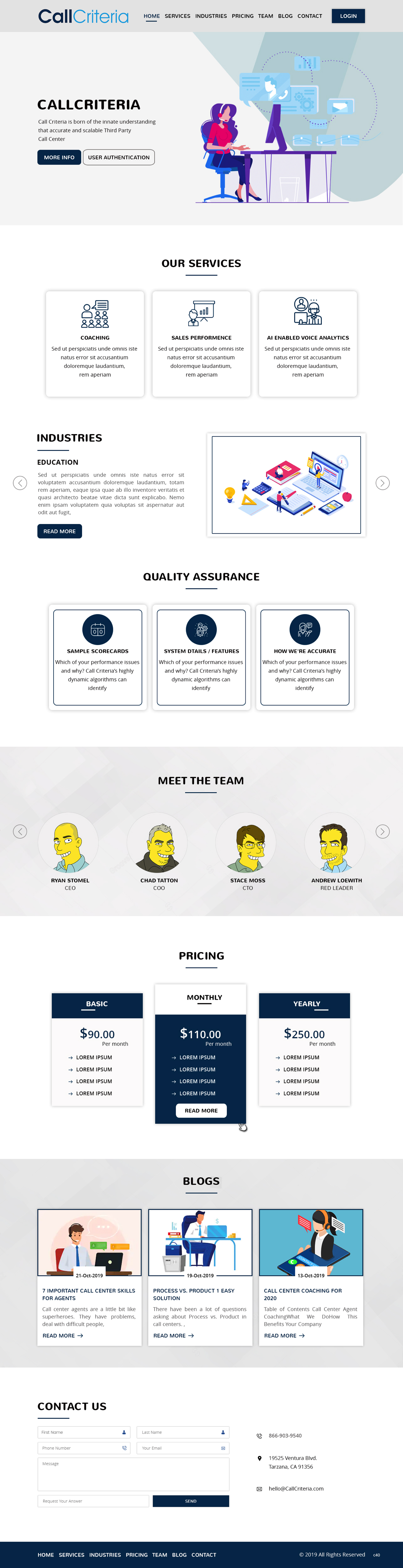 Wordpress Design by pb for Call Criteria | Design #22872402