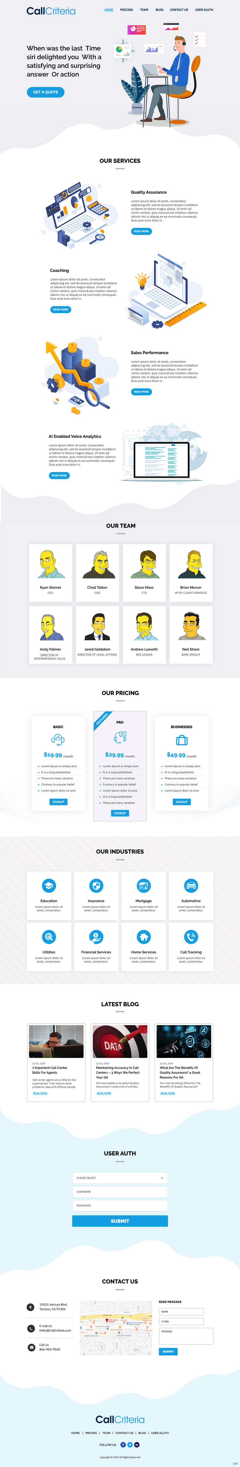 Diseño Wordpress por pb para Call Criteria | Diseño #22880881