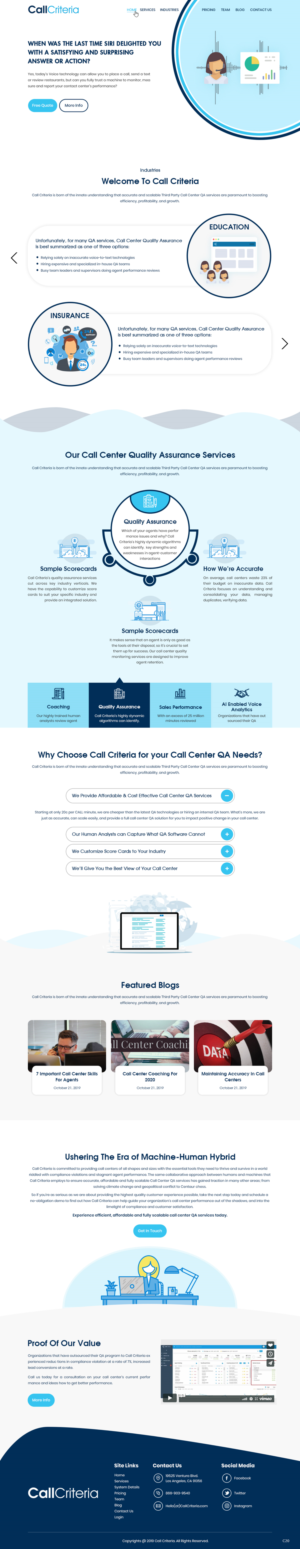 Wordpress Design by pb for Call Criteria | Design: #22896539