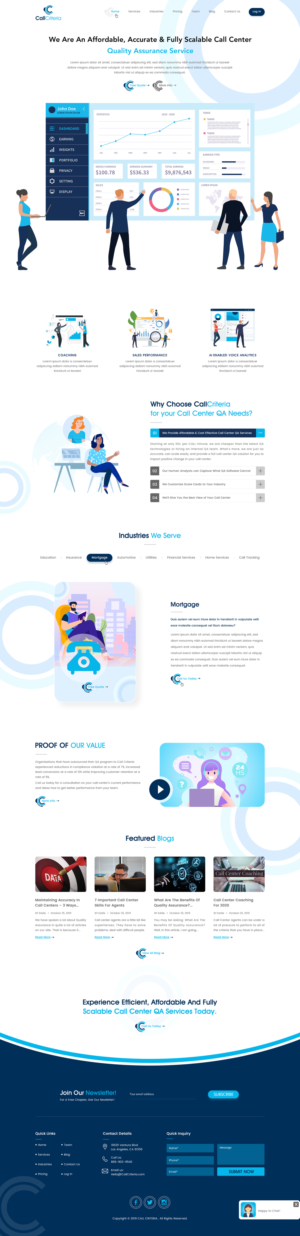 Wordpress Design by Sbss for Call Criteria | Design: #22943475