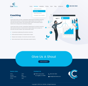 Design Wordpress par Sbss pour Call Criteria | Design : #23035226