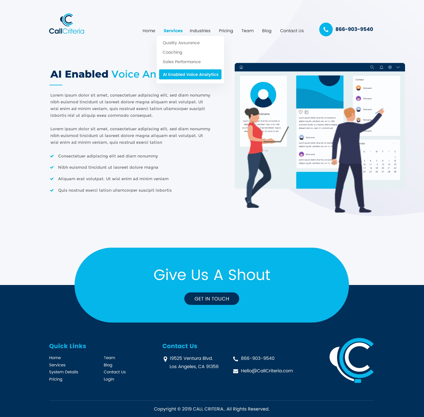 Design Wordpress par Sbss pour Call Criteria | Design #23035228