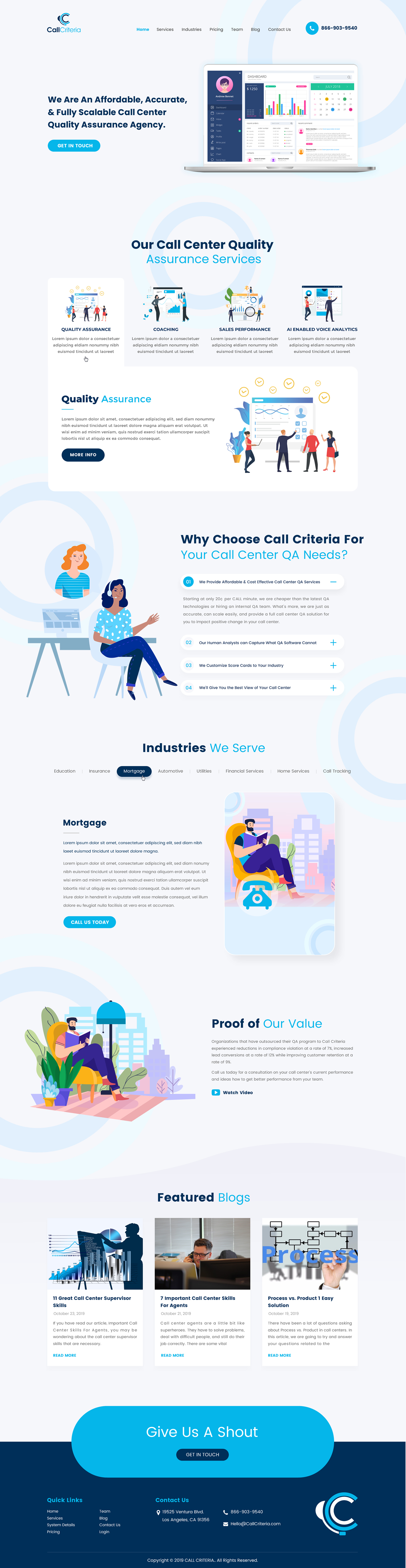 Wordpress Design by Sbss for Call Criteria | Design #23035232