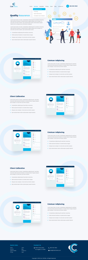 Quality Monitoring Company Needs a New Site | WordPress-Design von Sbss