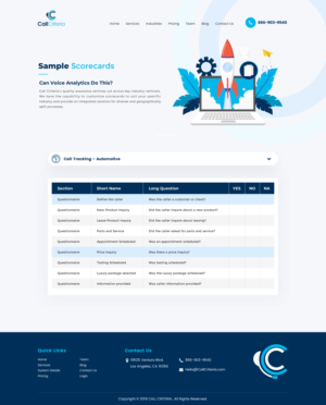 Design Wordpress par Sbss pour Call Criteria | Design : #23239130