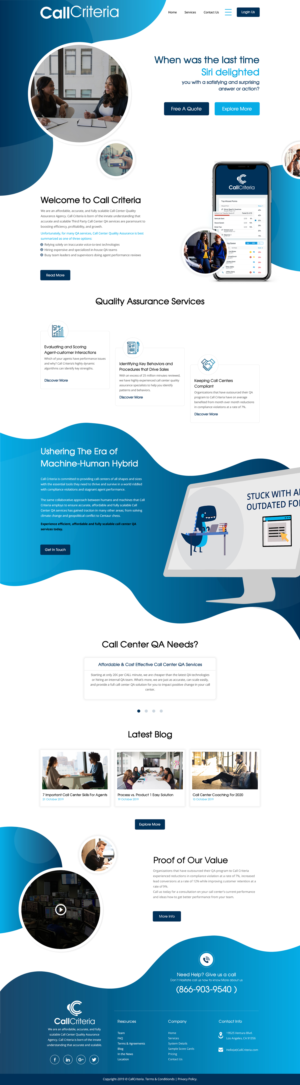 Wordpress Design by rightway for Call Criteria | Design: #22880803