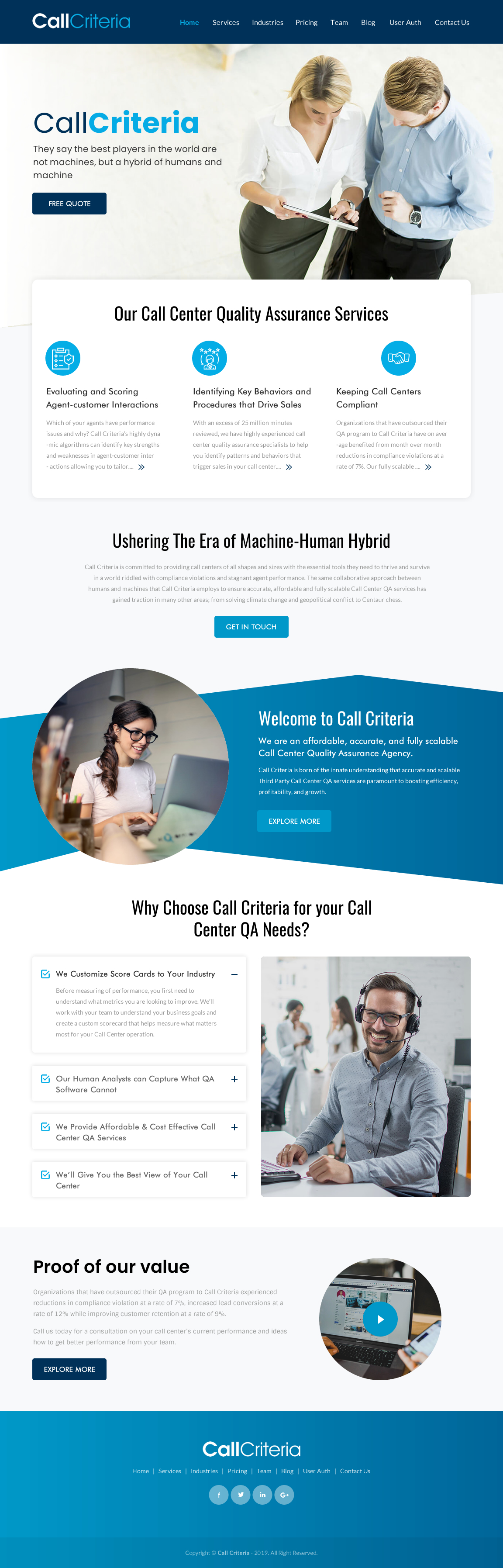 Diseño Wordpress por rightway para Call Criteria | Diseño #22880804
