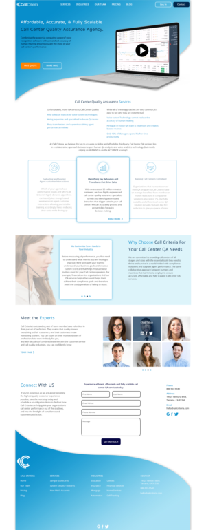 WordPress-Design von Ruben the Designer für Call Criteria | Design #22905931