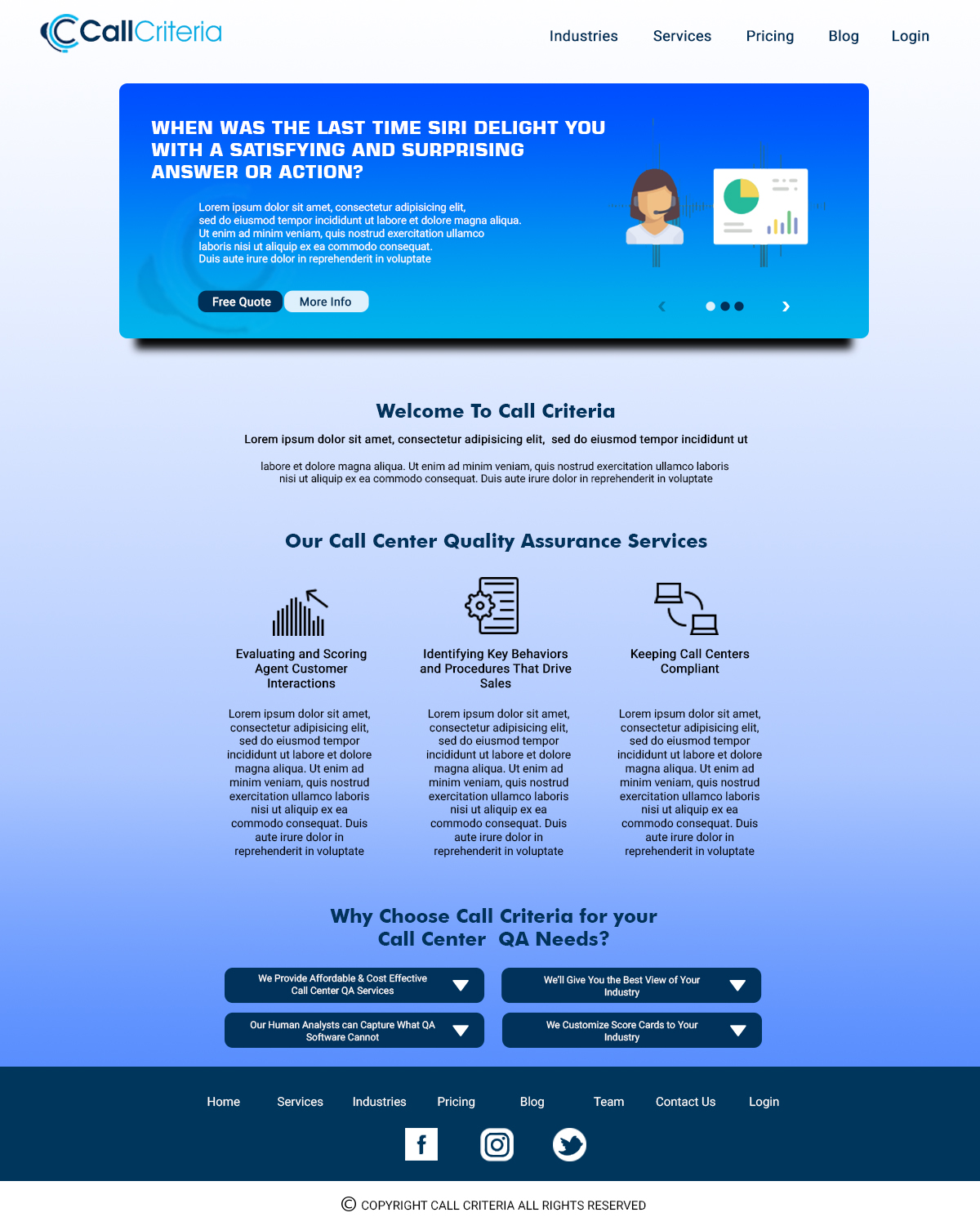 Diseño Wordpress por Budang para Call Criteria | Diseño #22882651