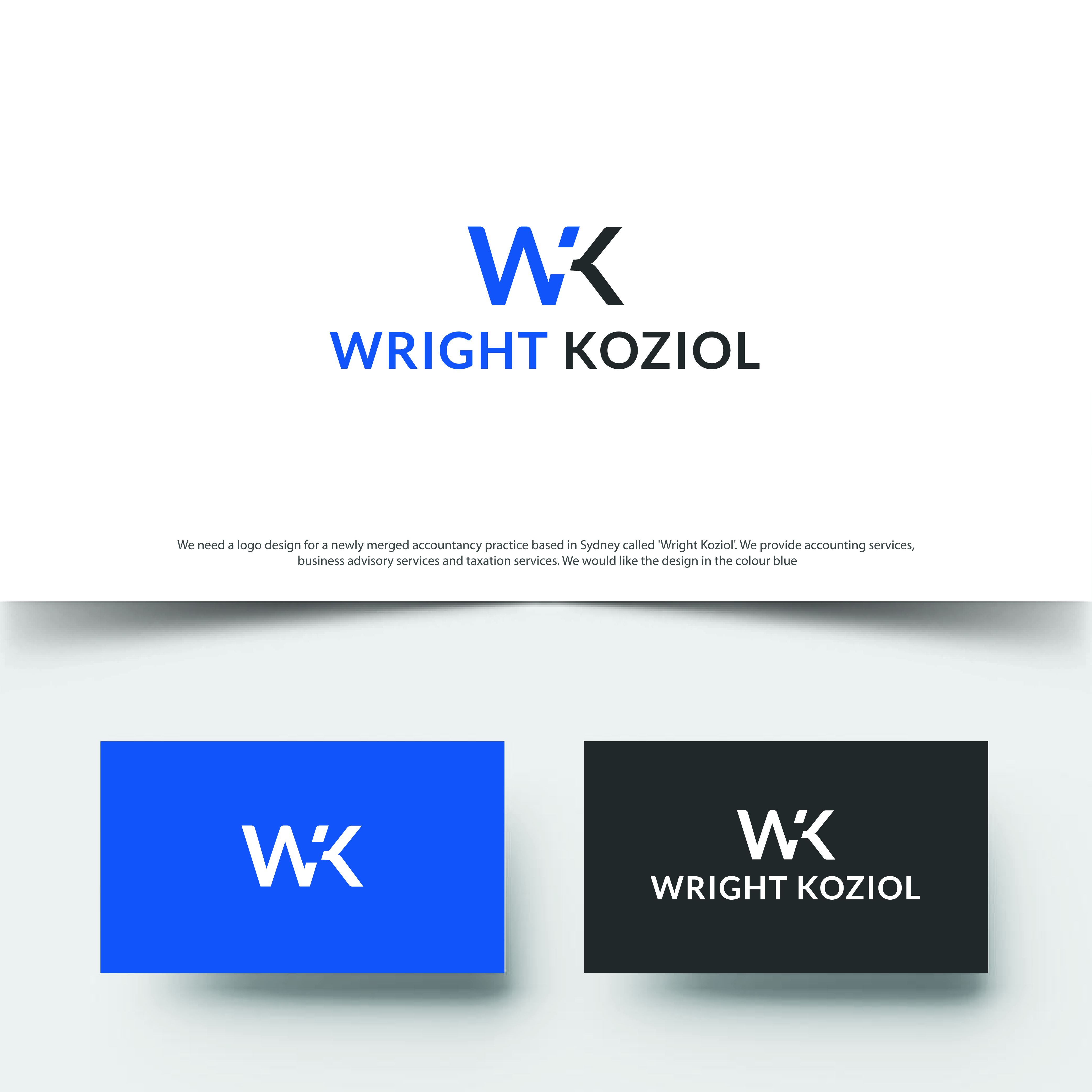Logo Design by ecorokerz for Wright Koziol | Design #22867431