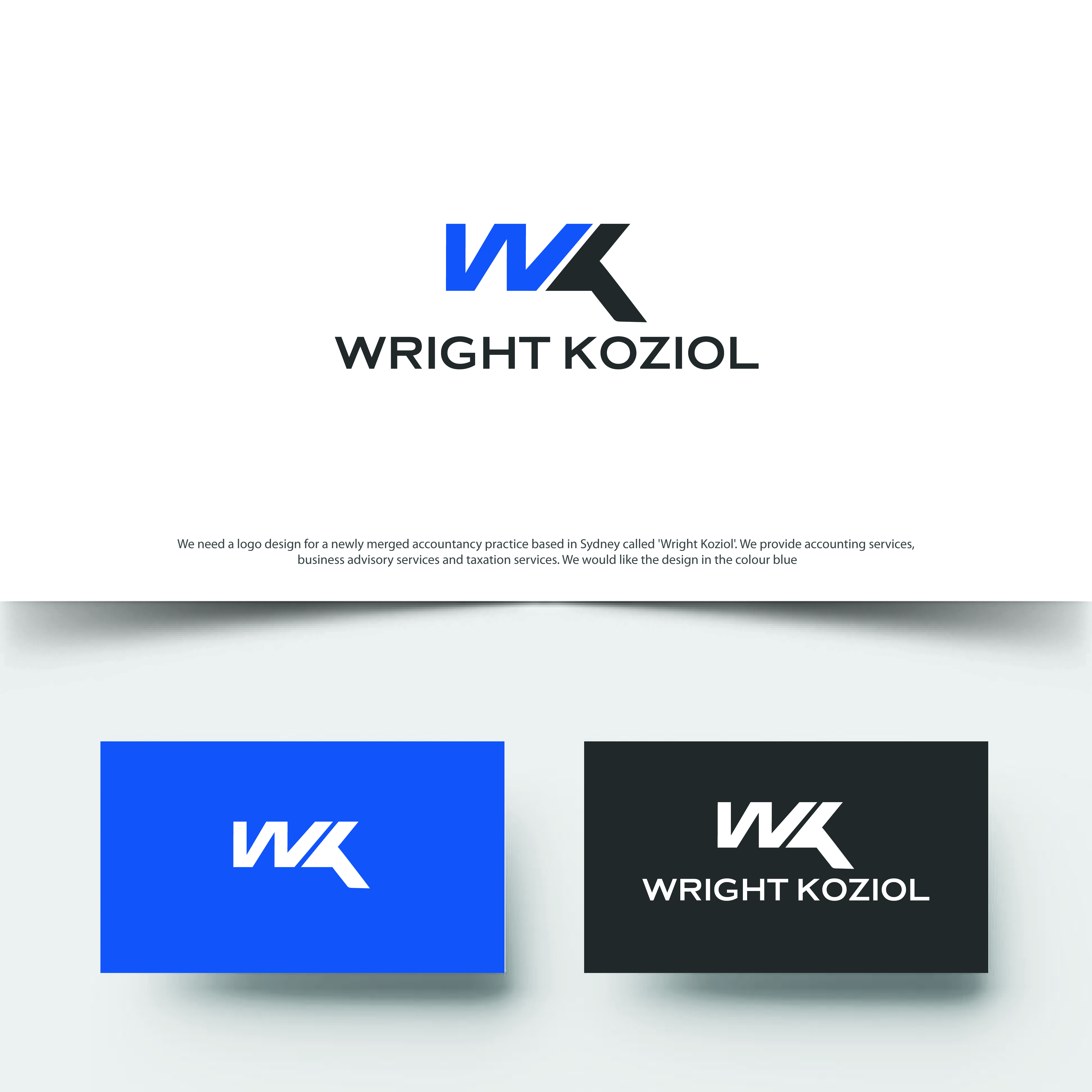 Logo Design by ecorokerz for Wright Koziol | Design #22867434