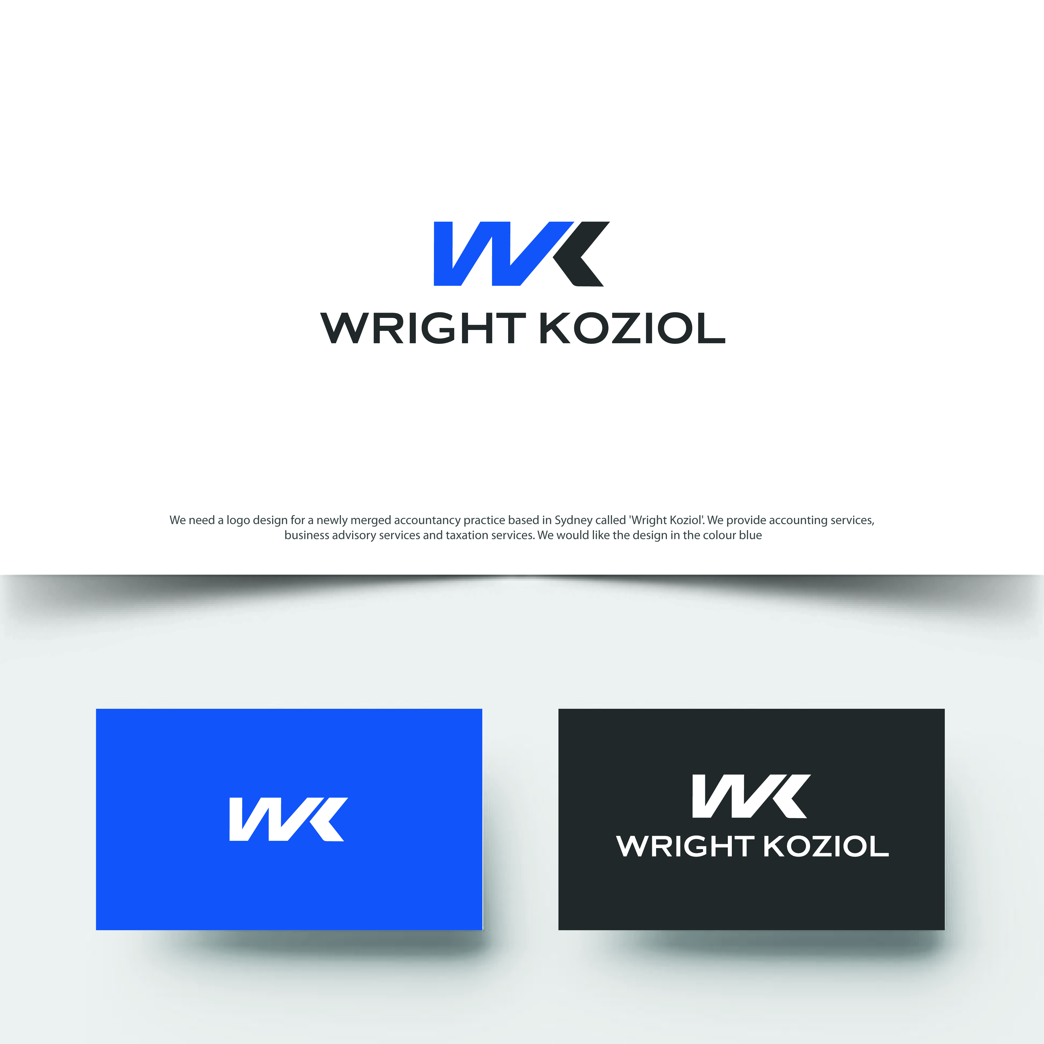 Logo Design by ecorokerz for Wright Koziol | Design #22868416