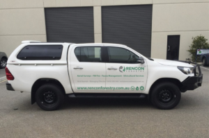 Vehicle graphic door design using exising logo | Car Wrap Design by Kira Graphics