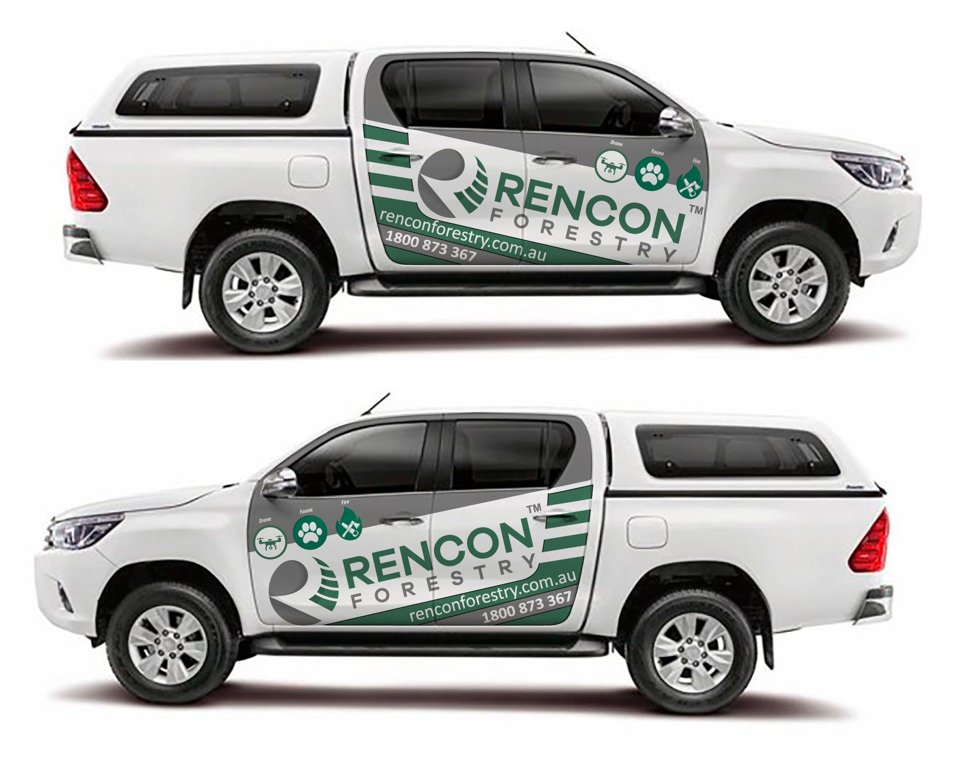 Car Wrap Design by The Faisal for Rencon Forestry Pty Ltd | Design #22932053