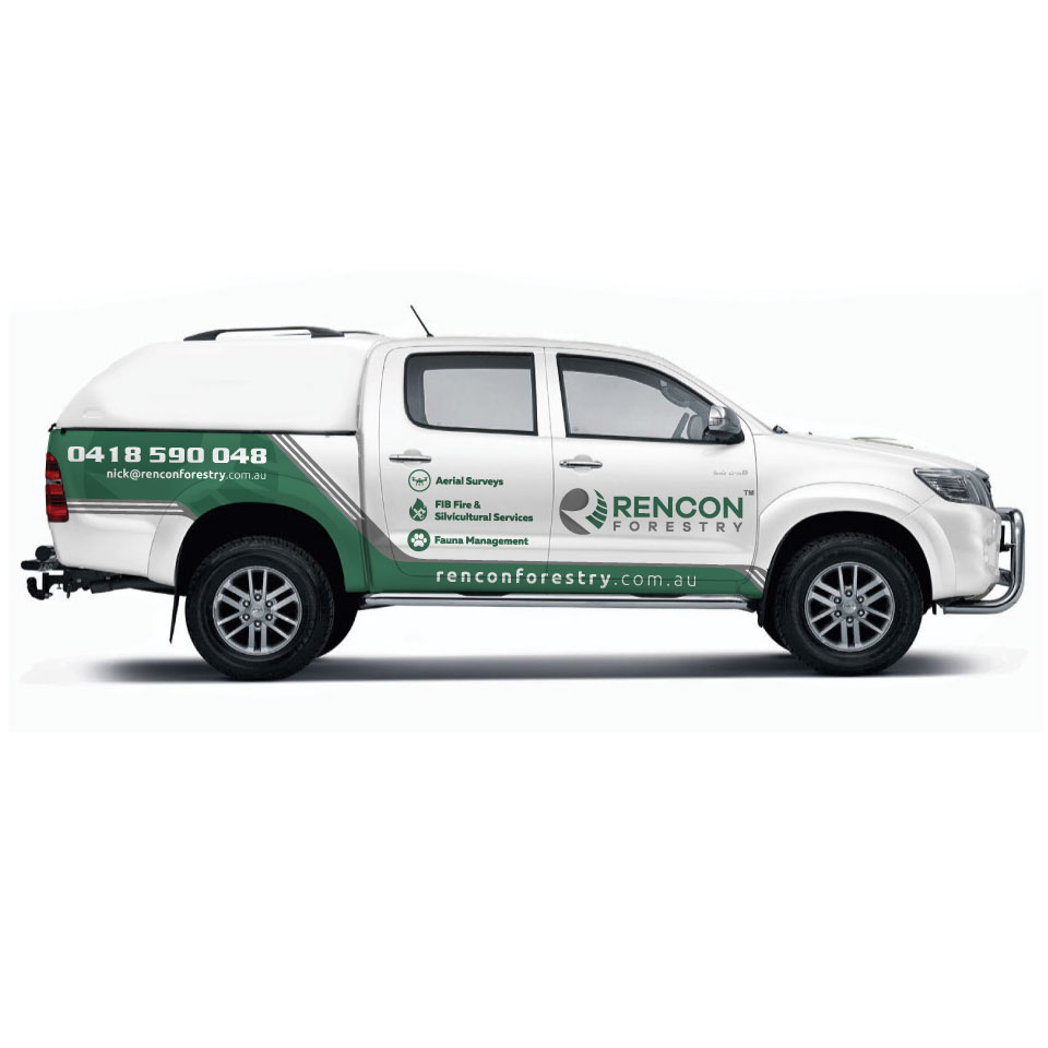 Car Wrap-Design von Yoga Tri für Rencon Forestry Pty Ltd | Design #22921964