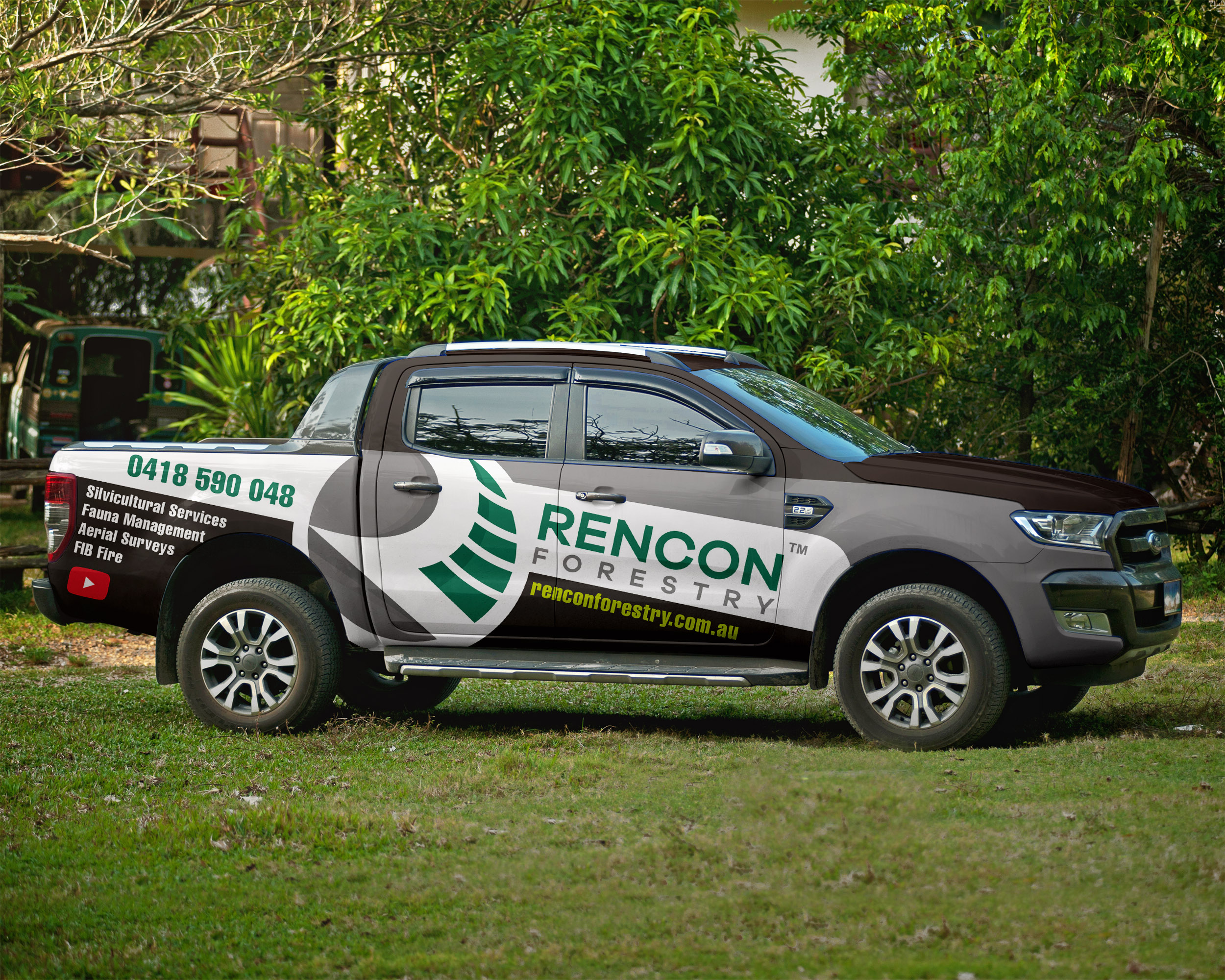 Diseño de Rotulación de Vehículo por haru_ichiban para Rencon Forestry Pty Ltd | Diseño #22874322