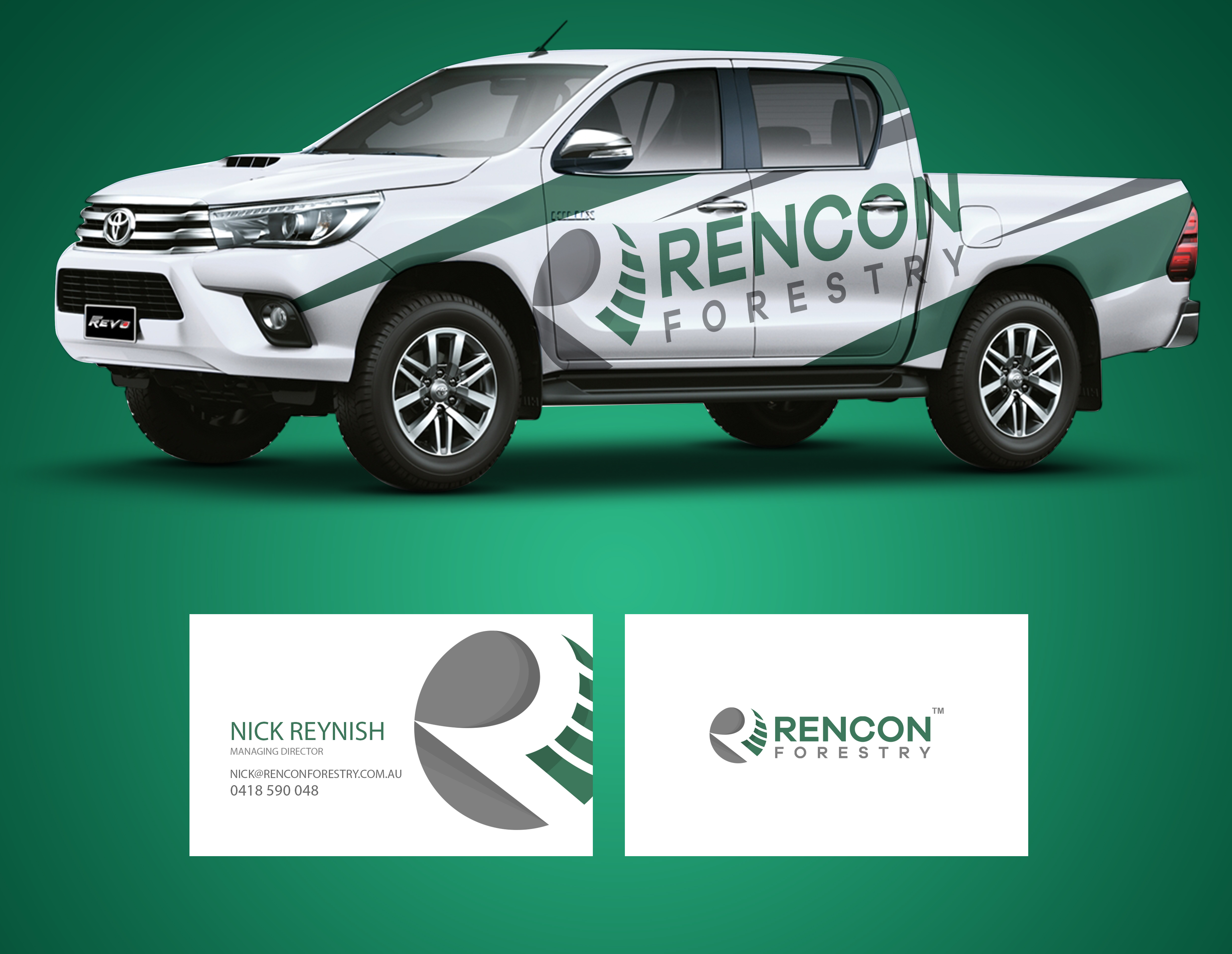 Diseño de Rotulación de Vehículo por nadun prabodhana para Rencon Forestry Pty Ltd | Diseño: #22874225