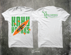 Fresh Funky New Zealand kayak company T shirt | T-Shirt-Design von Taho Design