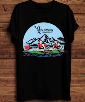 Fresh Funky New Zealand kayak company T shirt | T-Shirt-Design von creative gravity