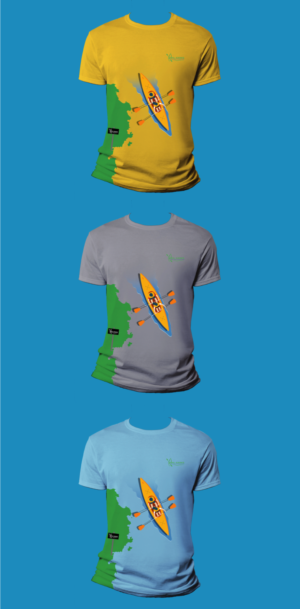 Fresh Funky New Zealand kayak company T shirt