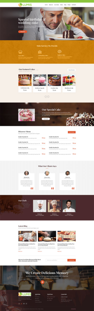 Wordpress Template for Food Retail Shop | WordPress-Design von Slant Line Media