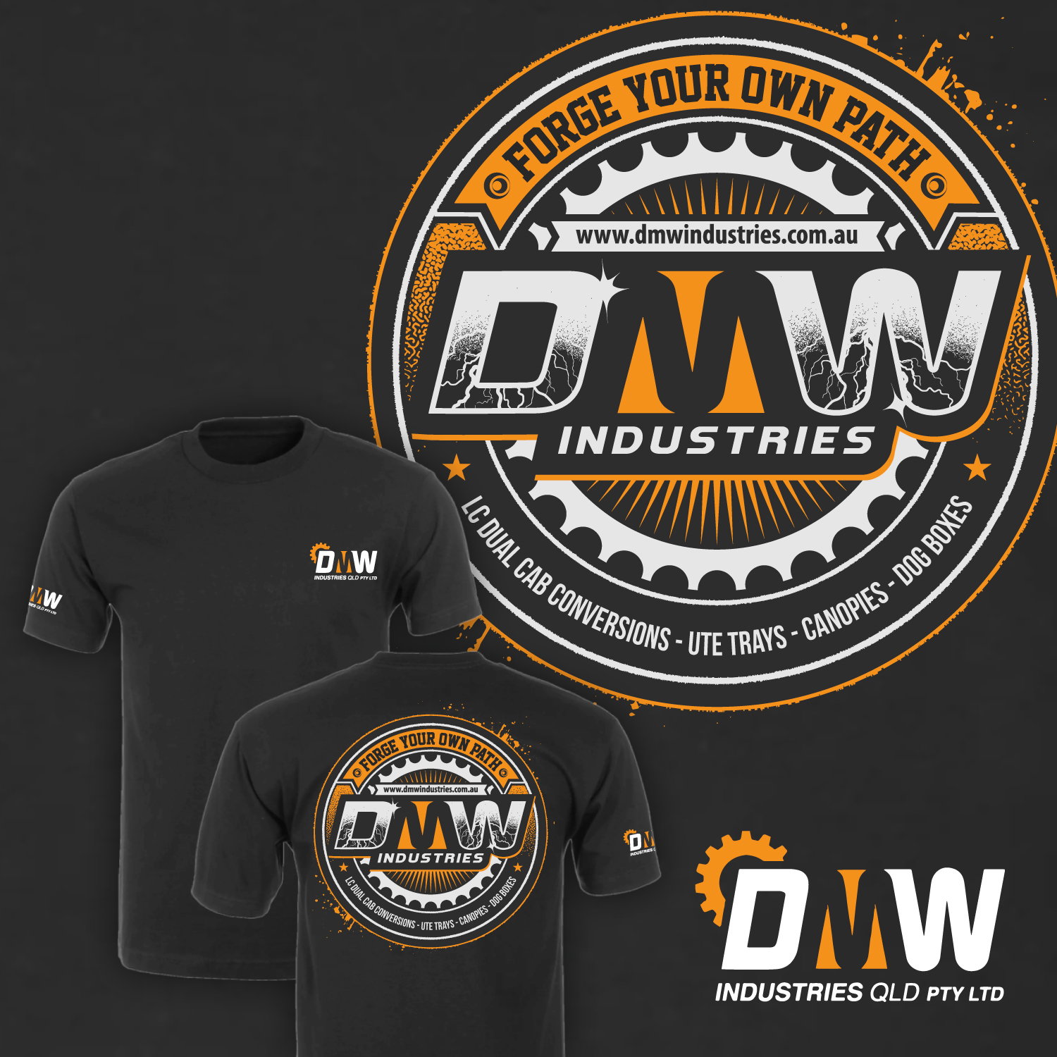 Diseño de Camiseta por FATPIXEL para DMW Industries QLD Pty Ltd | Diseño: #22892135
