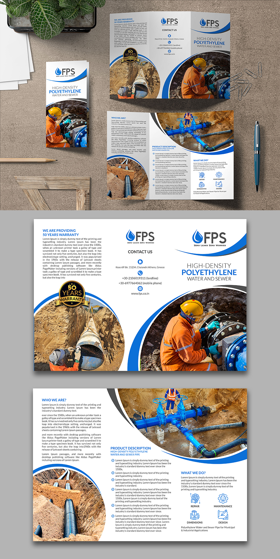 Flyer Design by debdesign for Florida Piping Solutions, LLC | Design #22879291