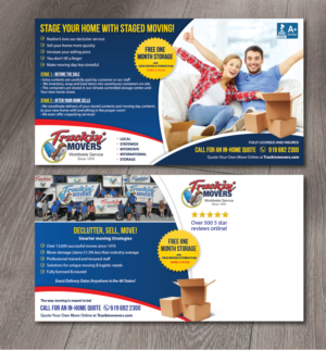 Diseño de Postal por alex989 para Truckin' Movers | Diseño: #22992567