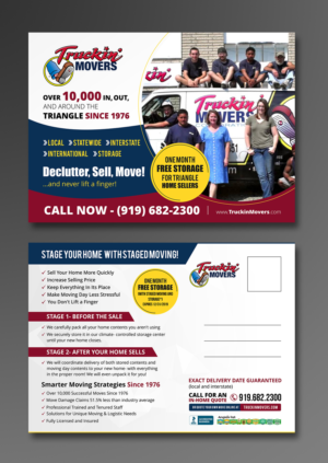 Diseño de Postal por ecorokerz para Truckin' Movers | Diseño: #22877763