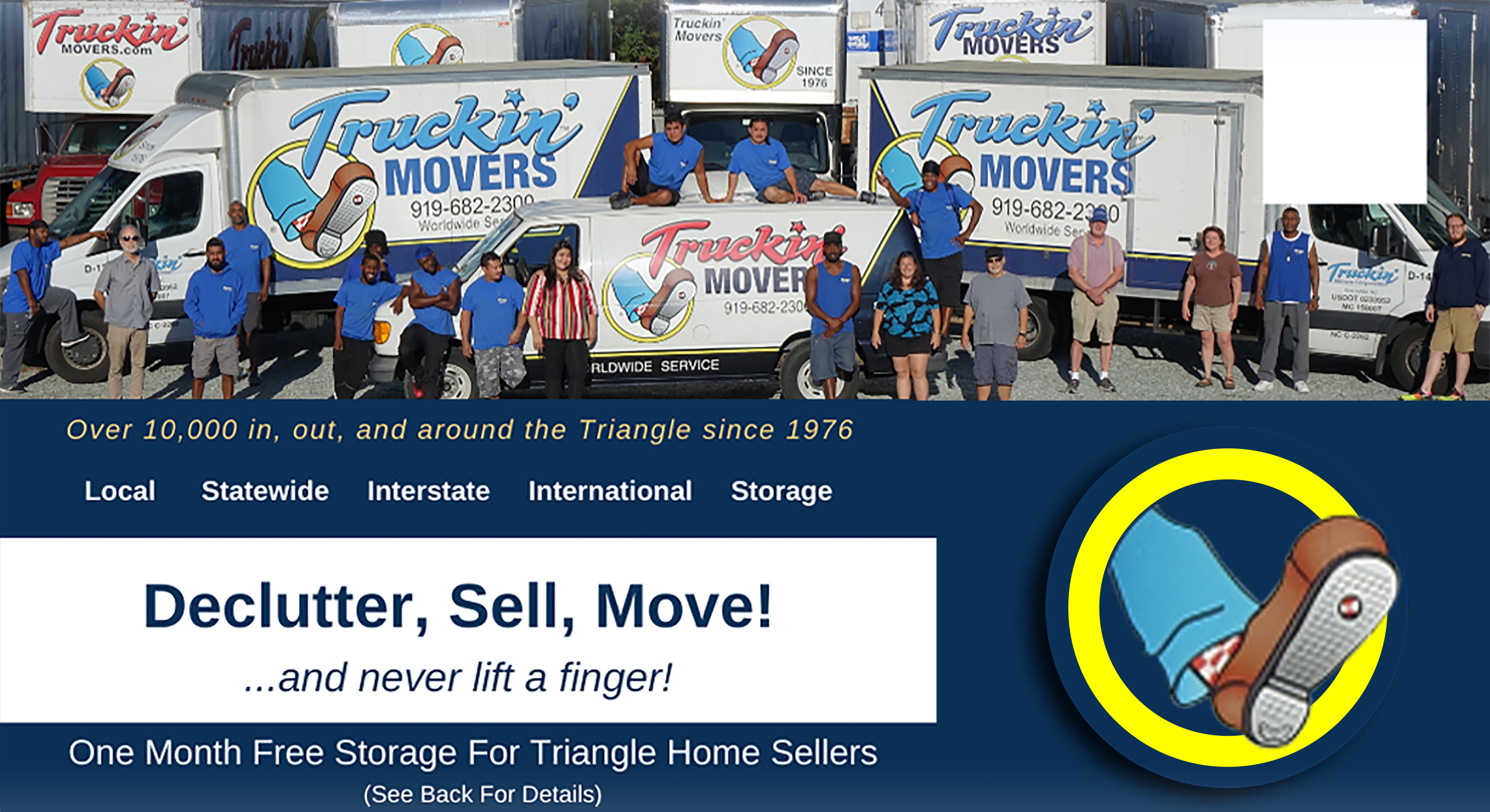 Postcard Design by priyanto for Truckin' Movers | Design #22876361